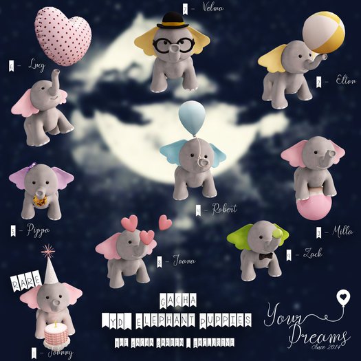 {YD}Elephant Puppies - Johnny RARE