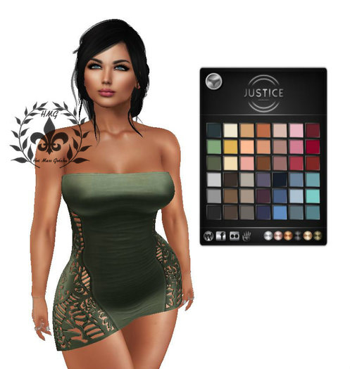 [JUSTICE] LIZA DRESS - MOSS - MAITREYA