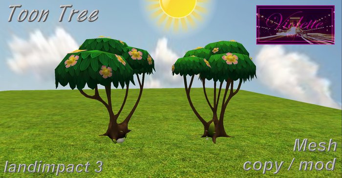Toon Tree B mesh 
