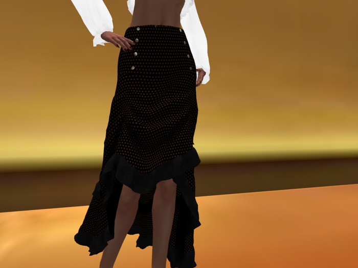 Punk Skirt Long_brown