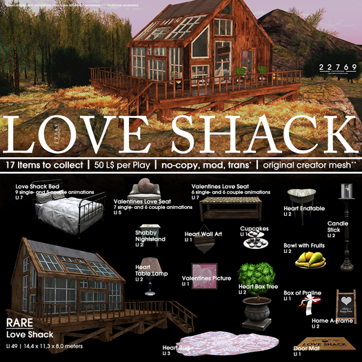 22769 - The Love Shack - RARE