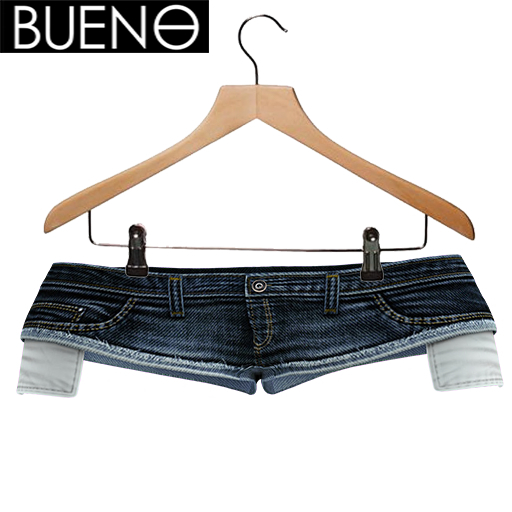 BUENO - Denim Cut Shorts - Dark - Belleza, Freya, Isis, Slink, Hourglass, Fit Mesh