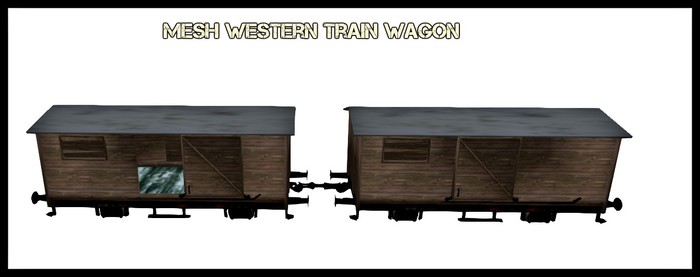 mesh western train wagon