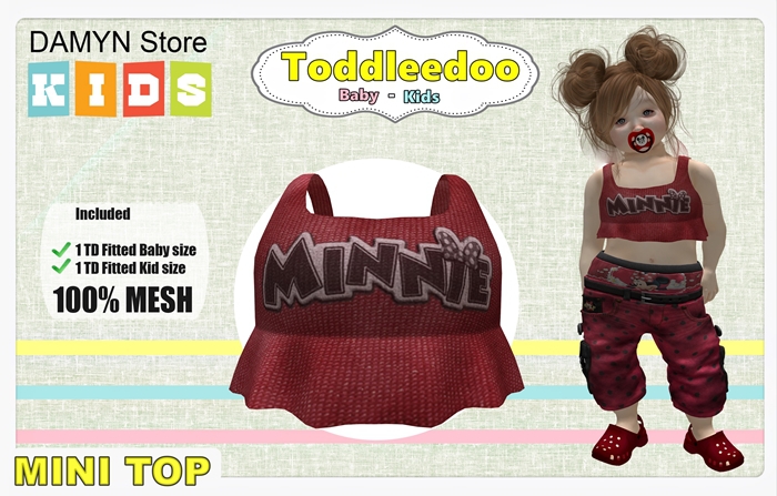 ::Damyn Store:: Mini Top Toddleedoo::MINNIE::