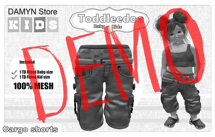 ::Damyn store::DEMO Cargo Shorts DEMO::GIRL::