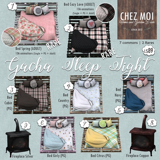 Bed Girly (PG) * CHEZ MOI
