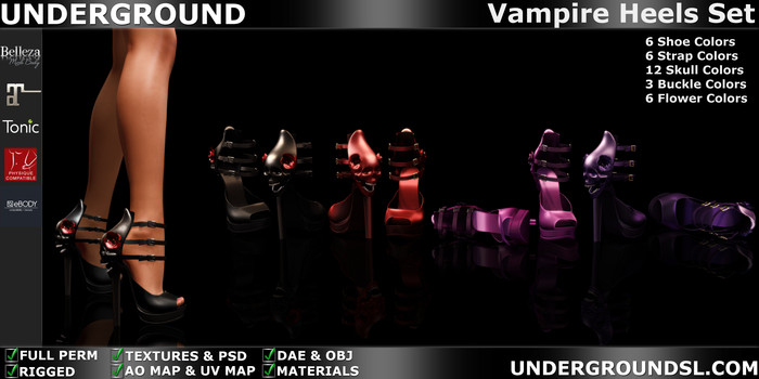 (UG) - Vampire Heels Set