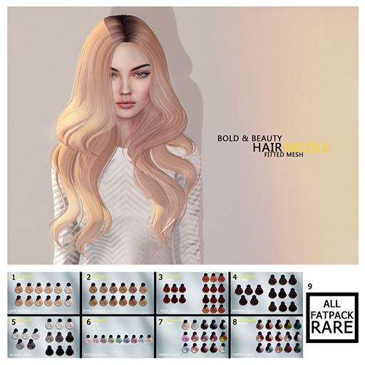 ::Bold & Beauty:: Hair :: Nicole. (Fatpack) - RARE