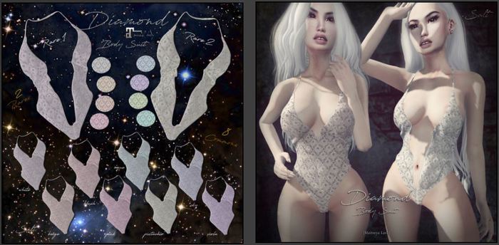 .SALT - DIAMOND BODY SUIT - PACK 1 (T) RARE