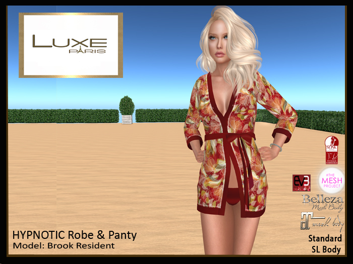 LUXE Paris HYPNOTIC Robe and Panty