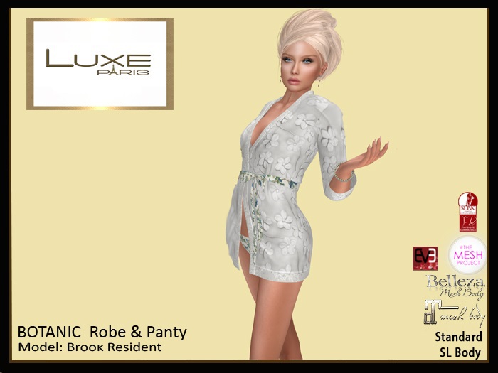 LUXE Paris BOTANIC Robe and Panty