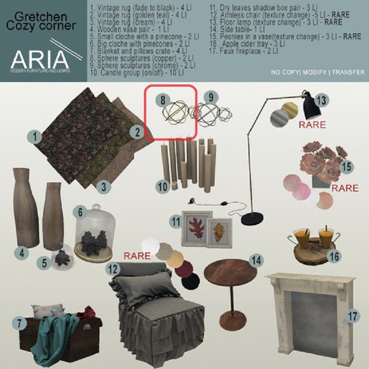 [ARIA] Gretchen sphere sculptures(copper)