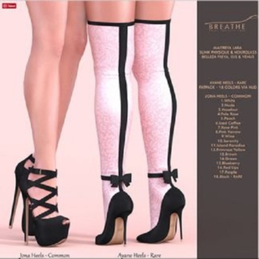 [BREATHE]-Ayane Heels-FATPACK-BELLEZA- RARE