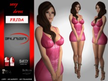 Brunsen! Frida Sexy Dress Pink