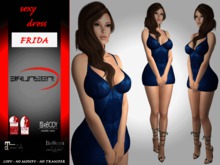 Brunsen! Frida Sexy Dress Blue