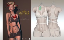 GLITTER - SUMMER Fitmesh Outfit White