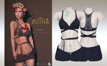 GLITTER - SUMMER Fitmesh Outfit Blue Night