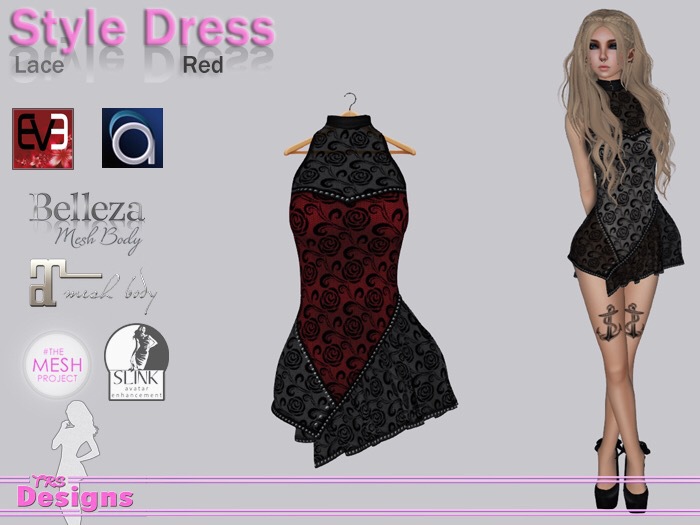 Style Dress Lace Red