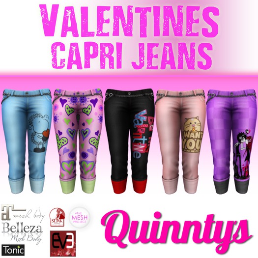 Valentines Capri Jeans  {Quinnty's} Add to unpack