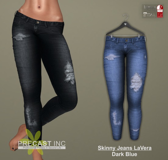 PRECAST Inc. - Skinny Jeans LaVera - dark blue