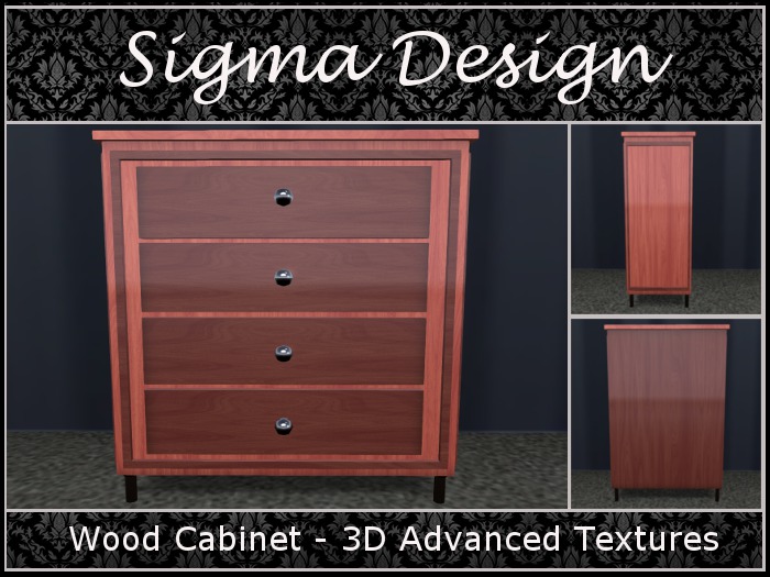 !SD! Pink Wood Cabinet