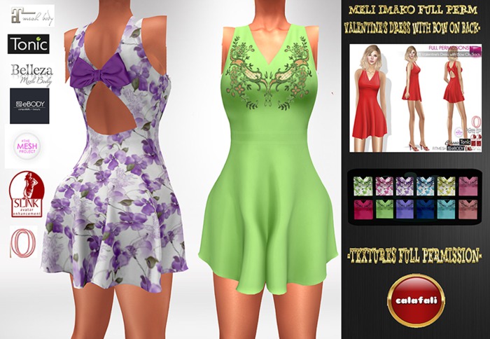 Valentine's Dress with Bow On Back A"WEAR ME"