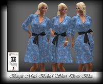 Birgit Mai's Belted ShirtDress Blue Fantasy (BOXED)
