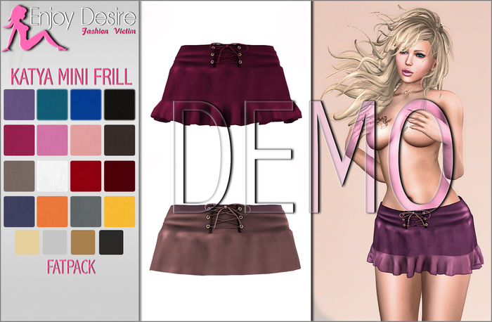 =ED= Katya Mini Frill Skirt - [SLINK] - DEMO