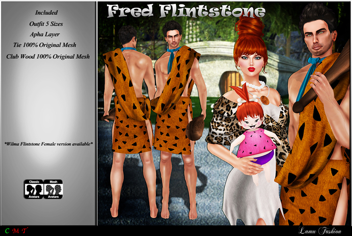 -Lamu Fashion-Outfit *Fred Flintstone*