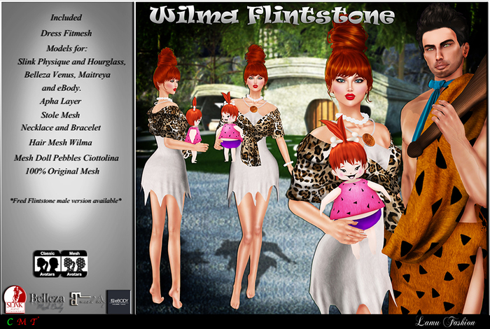 -Lamu Fashion-Outfit *Wilma Flintstone * DEMO