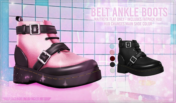 AsteroidBox. Belt Ankle Boots