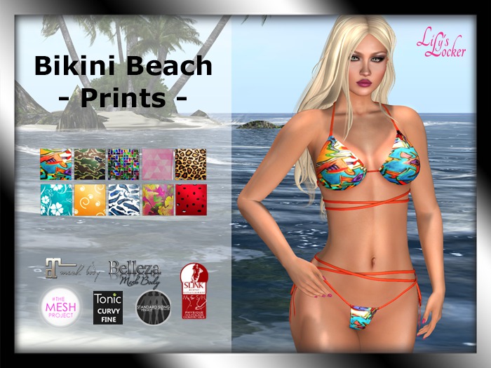 Lily's Locker - Bikini Beach - Prints (wear to unpack)
