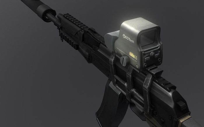  SEMI EXCLUSIVE AK CUSTOM 74M MOD Kalashnikov GAME READY===MESH FULL PERM + .dae and PSD + Shader Maps (NOTECRAD*)
