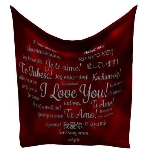 Wall Hanging, I Love You, Many Languages, 1 Li Boxed