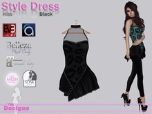 Style Dress Kiss Black