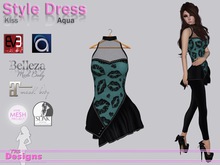 Style Dress Kiss Aqua
