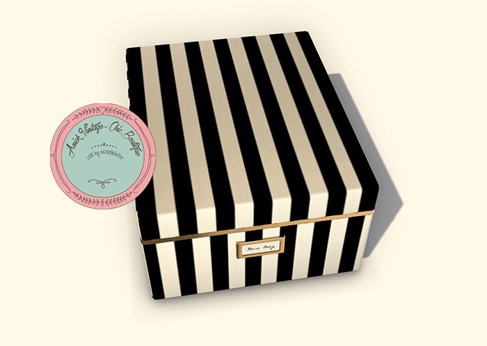 -tres blah- Eclectic Collection -Large Nesting Box