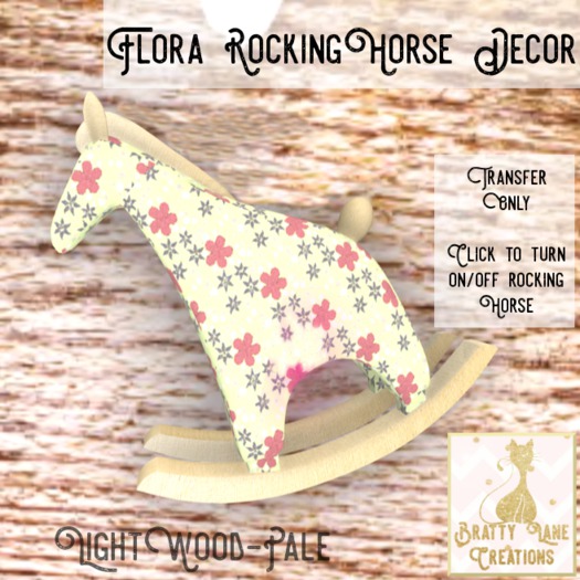 Flora RockingHorse Decor-Lt Pale