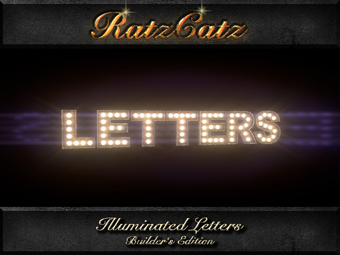 .:RatzCatz:. illuminated Letters 'Arial' - builder's edition boxed