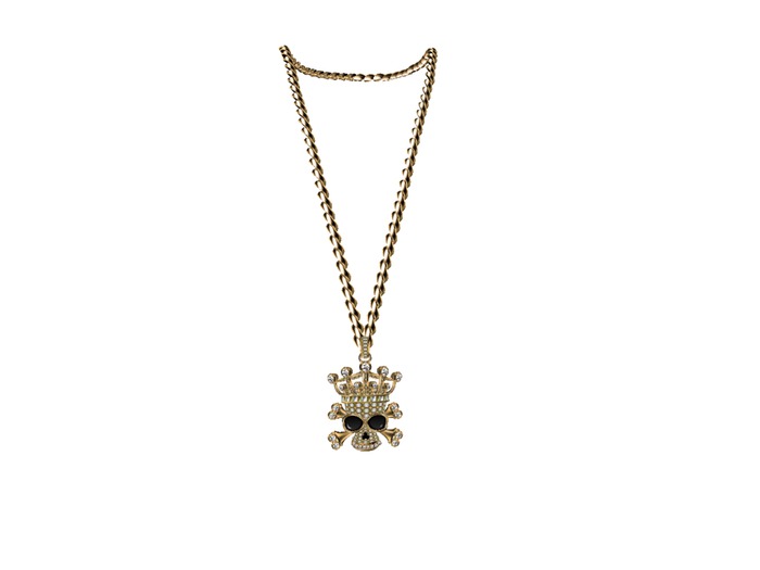 NECKLACE SKULL GOLD
