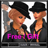 GIFT EdelStore woman hair " Jazz " incl. hat PROMO Free freebie kostenlos present Hut party Haare Frauenhaare cheveux