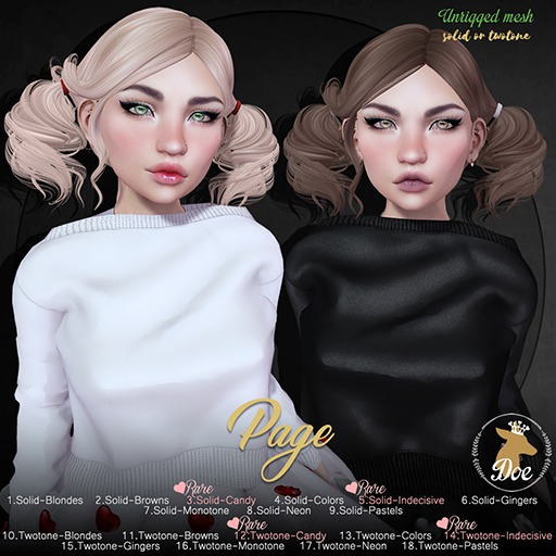 14.Doe: Page (twotone) - Indecisive RARE