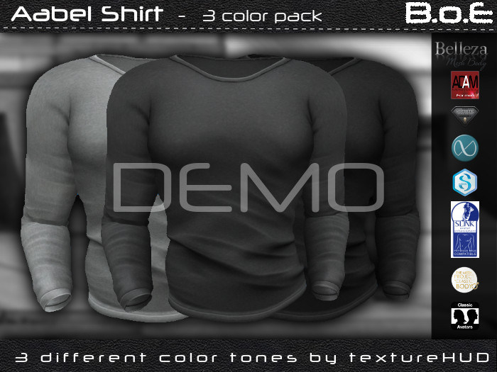 B.o.E - DEMO - Aabel Shirt - black&grey