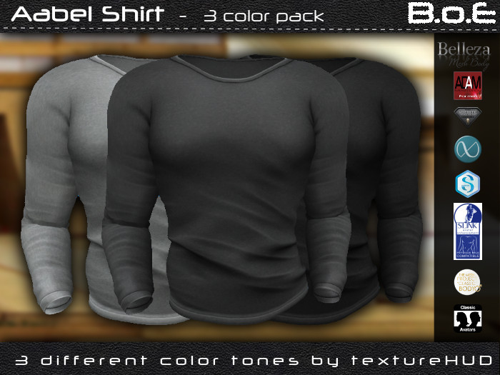 B.o.E - Aabel Shirt - black&grey