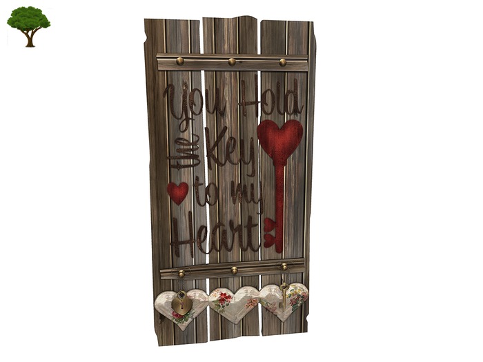 ~ xantes ~ Key To My Heart - Boards Dark (wear to unpack) BOX