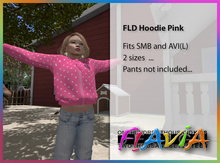 Flavia Designs - FLD. Hoodie Pink