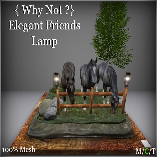 { Why Not ?} Elegant Friends Lamp-Boxed