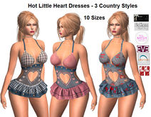 *MM* Country: Hot Little Heart Dresses - 10 Sizes