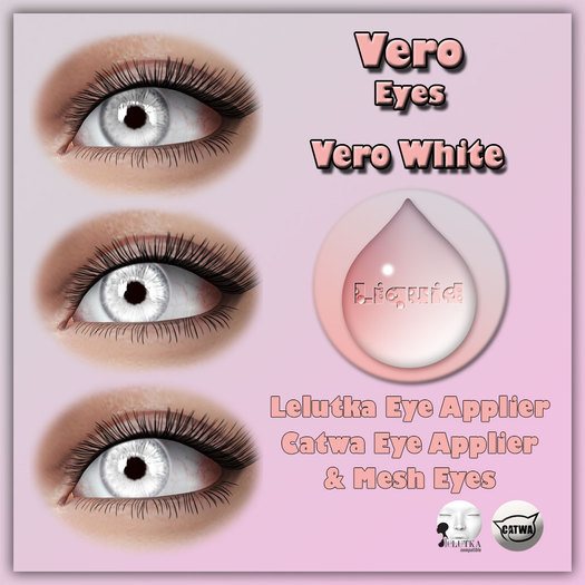Second Life Marketplace Liquid Vero White Eyes