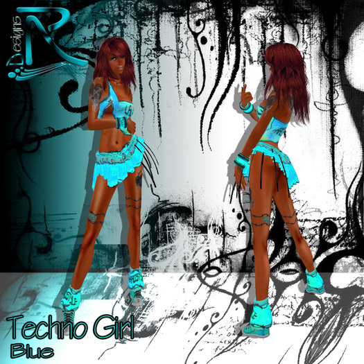 Techno Girl blue - Ronjas RDesignS Collection by Ronja Pera (Retail Box) 